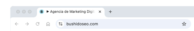Favicon de una página web