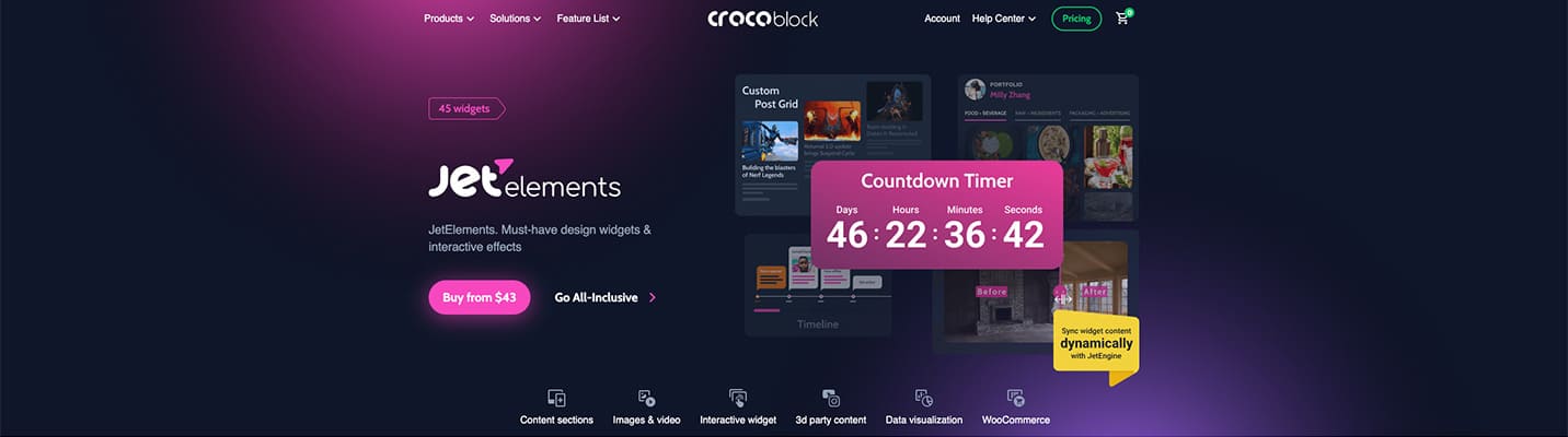 Crocoblock plugin para Elementor JetElements
