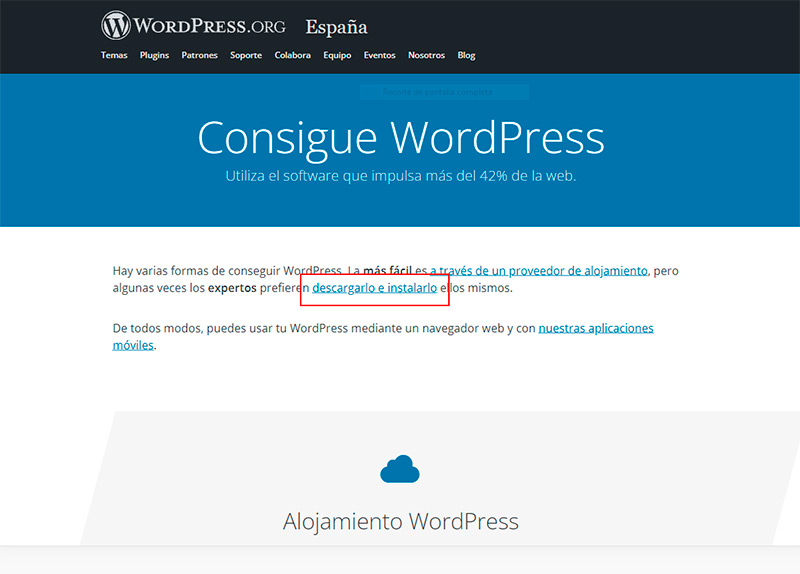 Descargar WordPress Gratis